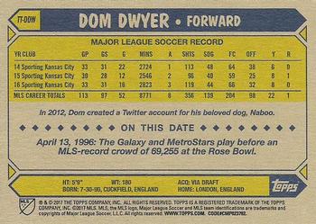 2017 Topps MLS - Throwback Topps #TT-DDW Dom Dwyer Back