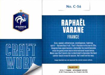 2017 Panini Aficionado - Craftwork #C-56 Raphael Varane Back