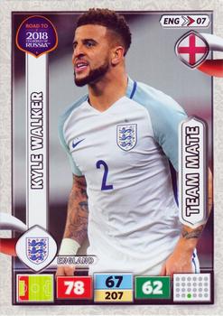 2017 Panini Adrenalyn XL Road to 2018 World Cup #ENG07 Kyle Walker Front
