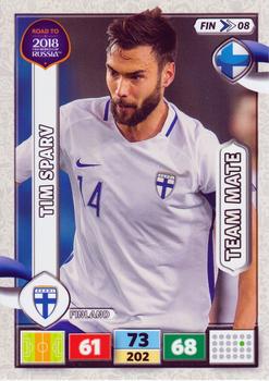 2017 Panini Adrenalyn XL Road to 2018 World Cup #FIN08 Tim Sparv Front