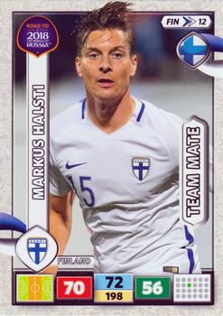 2017 Panini Adrenalyn XL Road to 2018 World Cup #FIN12 Markus Halsti Front