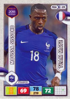 2017 Panini Adrenalyn XL Road to 2018 World Cup #FRA09 Moussa Sissoko Front