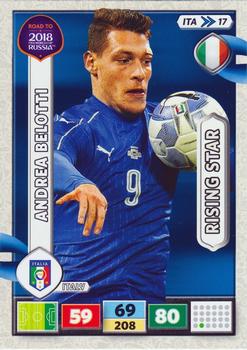2017 Panini Adrenalyn XL Road to 2018 World Cup #ITA17 Andrea Belotti Front