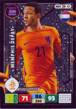 2017 Panini Adrenalyn XL Road to 2018 World Cup #NED13 Memphis Depay Front