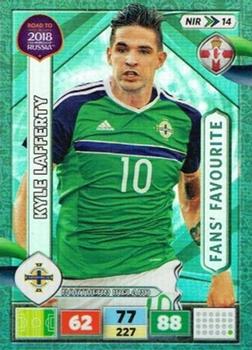 2017 Panini Adrenalyn XL Road to 2018 World Cup #NIR14 Kyle Lafferty Front