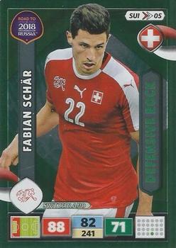 2017 Panini Adrenalyn XL Road to 2018 World Cup #SUI05 Fabian Schär Front