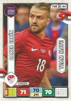 2017 Panini Adrenalyn XL Road to 2018 World Cup #TUR04 Caner Erkin Front