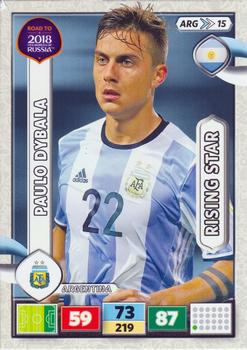 2017 Panini Adrenalyn XL Road to 2018 World Cup #ARG15 Paulo Dybala Front
