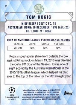 2017 Topps UEFA Champions League Showcase - Gold #36 Tom Rogic Back
