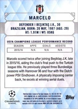 2017 Topps UEFA Champions League Showcase - Red #21 Marcelo Back