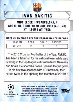2017 Topps UEFA Champions League Showcase - Red #55 Ivan Rakitic Back