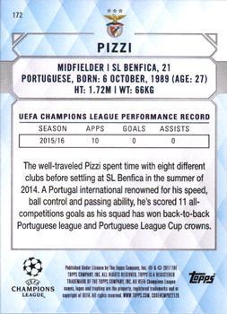 2017 Topps UEFA Champions League Showcase - Black #172 Pizzi Back