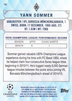 2017 Topps UEFA Champions League Showcase - Champions #198 Yann Sommer Back