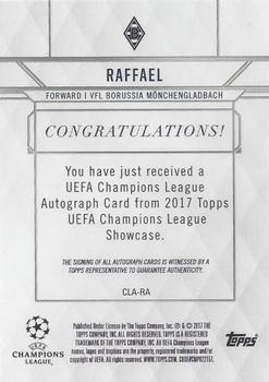 2017 Topps UEFA Champions League Showcase - Champions League Autographs #CLA-RA Raffael Back