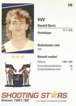 1991-92 Shooting Stars Dutch League #246 Harold Derix Back
