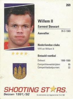 1991-92 Shooting Stars Dutch League #269 Earnest Stewart Back