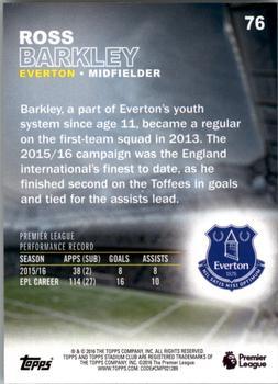 2016 Stadium Club Premier League - First Day Issue #76 Ross Barkley Back