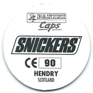 1996 Panini Euro 96 Caps #90 Colin Hendry Back