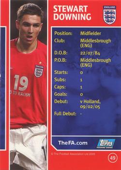 2005 Topps England #49 Stewart Downing Back