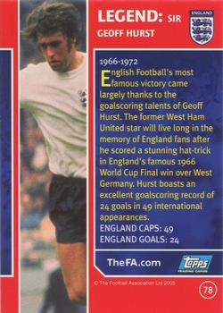 2005 Topps England #78 Geoff Hurst Back