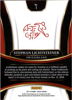 2017-18 Panini Select #1 Stephan Lichtsteiner Back