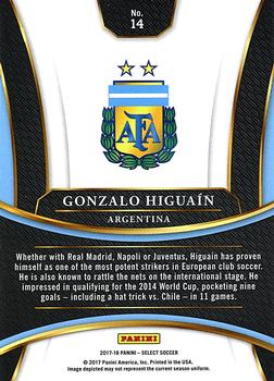 2017-18 Panini Select #14 Gonzalo Higuain Back
