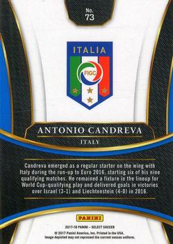 2017-18 Panini Select #73 Antonio Candreva Back