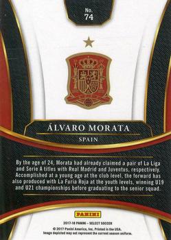 2017-18 Panini Select #74 Alvaro Morata Back