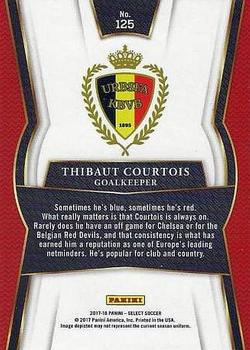 2017-18 Panini Select #125 Thibaut Courtois Back