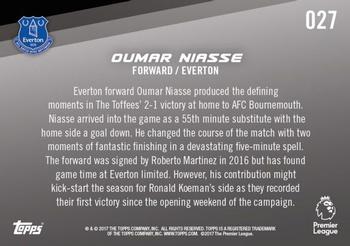2017-18 Topps Now Premier League #27 Oumar Niasse Back