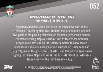 2017-18 Topps Now Premier League #52 Mohamed Salah Back