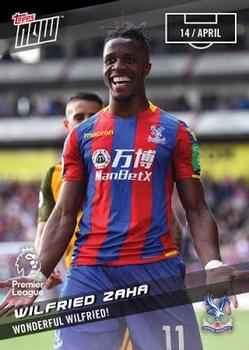 2017-18 Topps Now Premier League #149 Wilfried Zaha Front