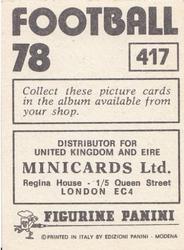 1977-78 Panini Football 78 (UK) #417 Roddie MacDonald Back