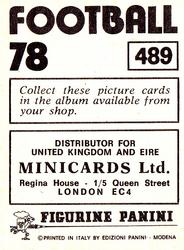 1977-78 Panini Football 78 (UK) #489 Mike McDonald Back