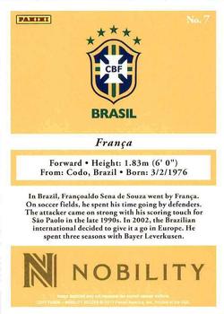 2017 Panini Nobility #7 Franca Back