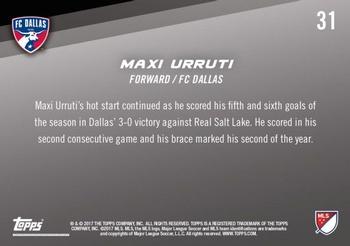 2017 Topps Now MLS #31 Maxi Urruti Back