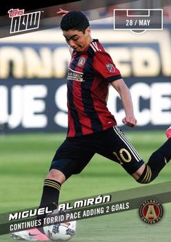 2017 Topps Now MLS #41 Miguel Almirón Front