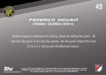 2017 Topps Now MLS #49 Federico Higuain Back