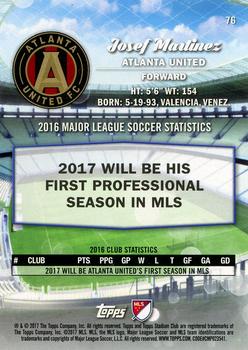 2017 Stadium Club MLS - Gold #76 Josef Martinez Back