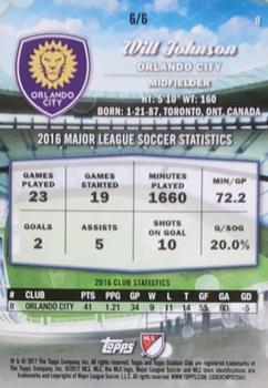 2017 Stadium Club MLS - Members Only #8 Will Johnson Back