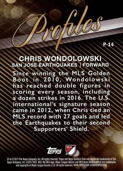 2017 Stadium Club MLS - Profiles #P-14 Chris Wondolowski Back