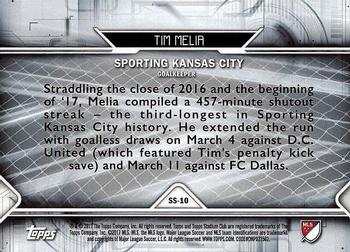 2017 Stadium Club MLS - Scoreless Streak #SS-10 Tim Melia Back