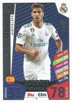 2017-18 Topps Match Attax UEFA Champions League #8 Marco Asensio Front