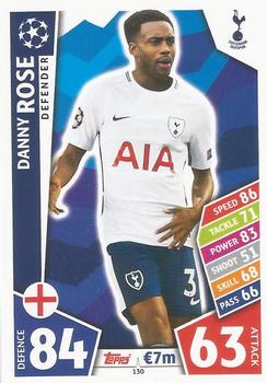 2017-18 Topps Match Attax UEFA Champions League #130 Danny Rose Front