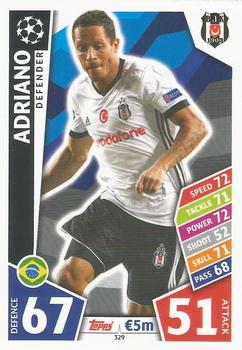 2017-18 Topps Match Attax UEFA Champions League #329 Adriano Front