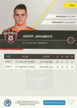 2017-18 SportZoo Futbalové Slovensko #S046 Adam Jakubech Back