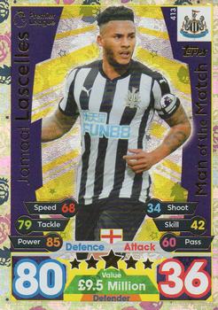 2017-18 Topps Match Attax Premier League - Man of the Match #413 Jamaal Lascelles Front