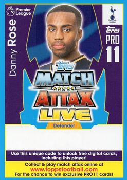 2017-18 Topps Match Attax Premier League - Pro 11 Match Attax Live code cards #PL18-CIPR27 Danny Rose Front