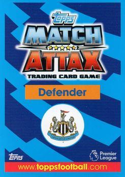 2017-18 Topps Match Attax Premier League - Mega Tin Exclusives : Defensive Heroes #MT9 Jamaal Lascelles Back