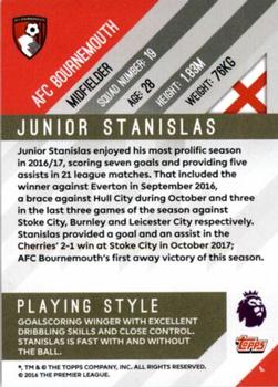 2017-18 Topps Premier Gold #4 Junior Stanislas Back